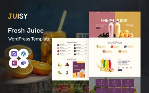 Juisy - Food Juice Store Manufacturer WordPress Elementor Theme theme free